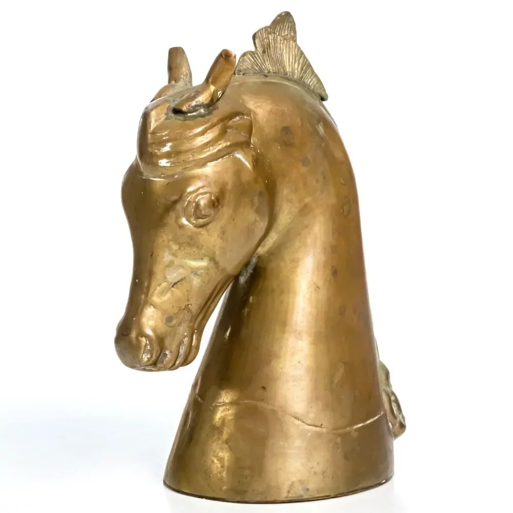 Solid Brass Horse Head Vintage